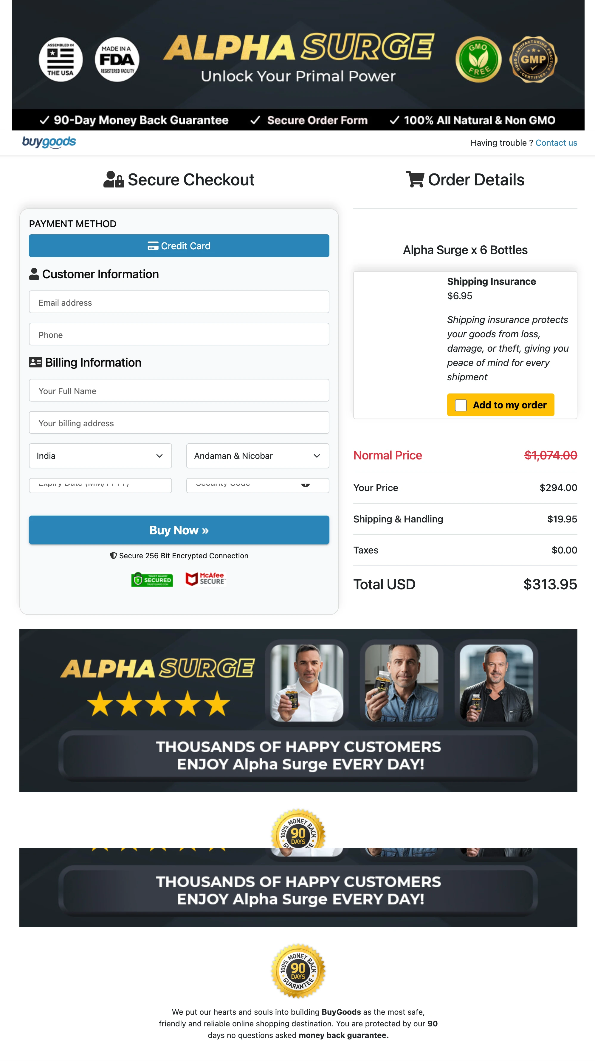 Alpha Surge add to cart