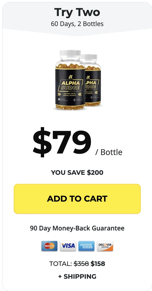 Alpha Surge order one bottle