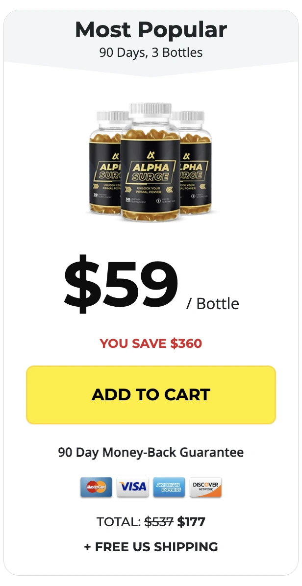 Alpha Surge order three bottles
